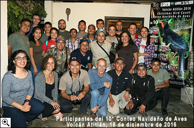 Conteo Navideño de Aves Volcán Atitlán 2016